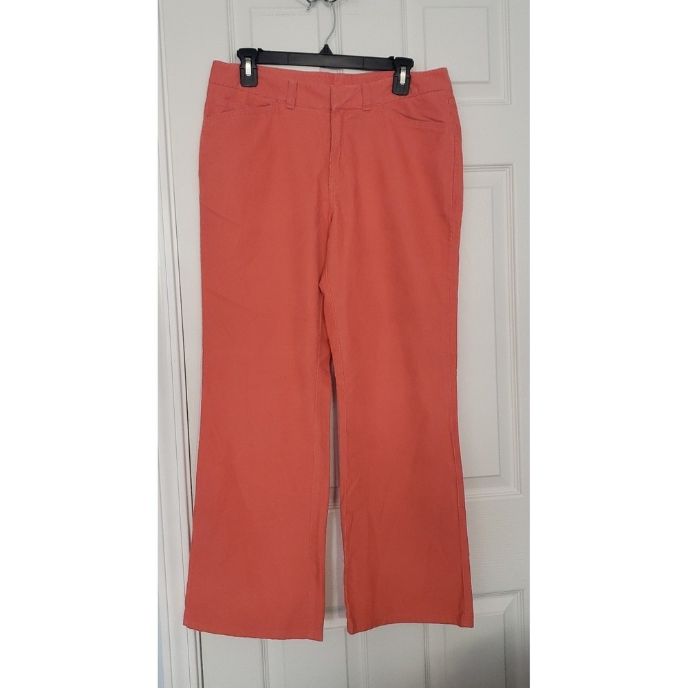 LL Bean Womans Corduroy Pants Size 10‎ Orange